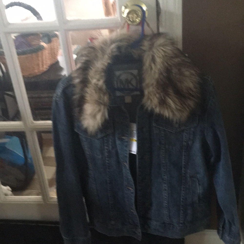 Michael Kors jacket with removable faux fur collar